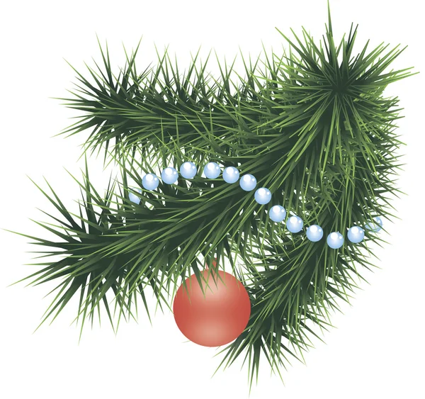 Christmas branch — Stock Vector