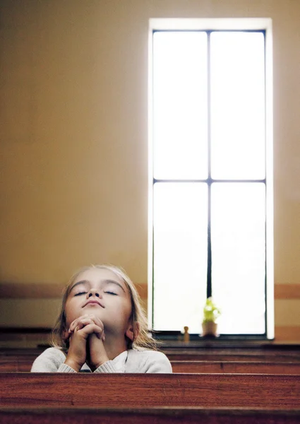 Praying girl — Stock Photo, Image