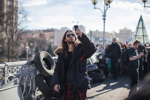 Jared leto στην Ουκρανία — Φωτογραφία Αρχείου