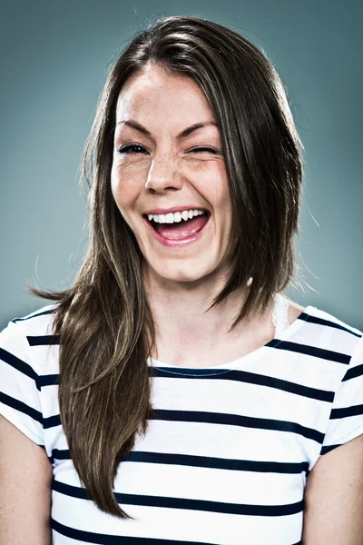 Young Winking Girl — Stock Photo, Image