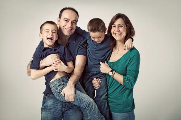 Familia feliz — Foto de Stock
