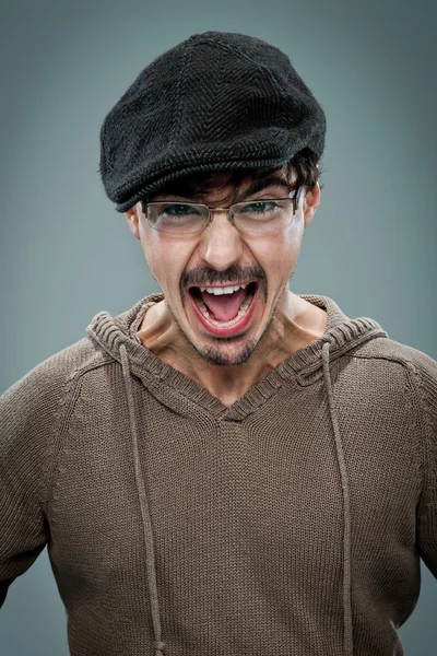 Young Cute Young Man with a Beret — Stock Photo, Image