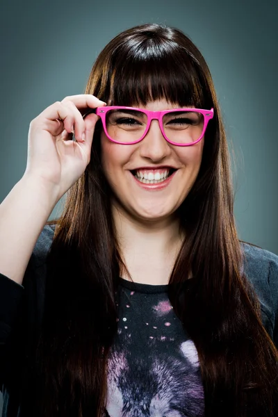 Young Happy Woman Laughing — Stock Photo, Image