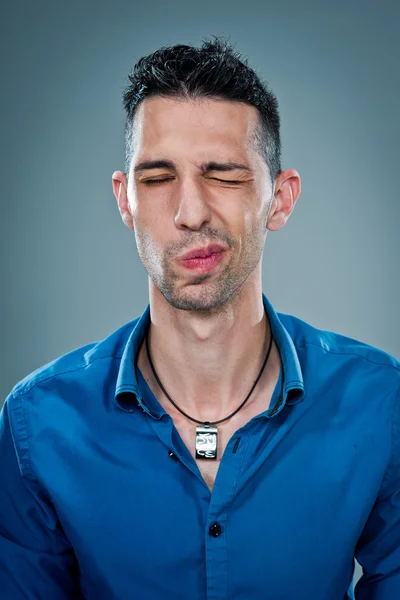 Mid Adult Man with Confused Expression — Stock Photo, Image