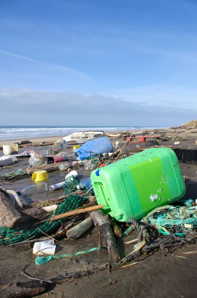 Stranden föroreningar — Stockfoto