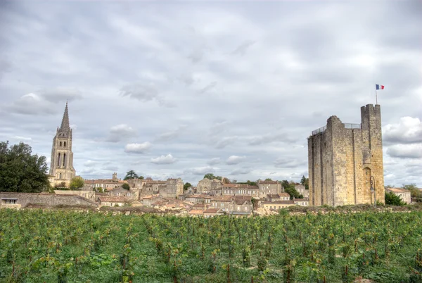 Duży widok na saint emilion — Zdjęcie stockowe