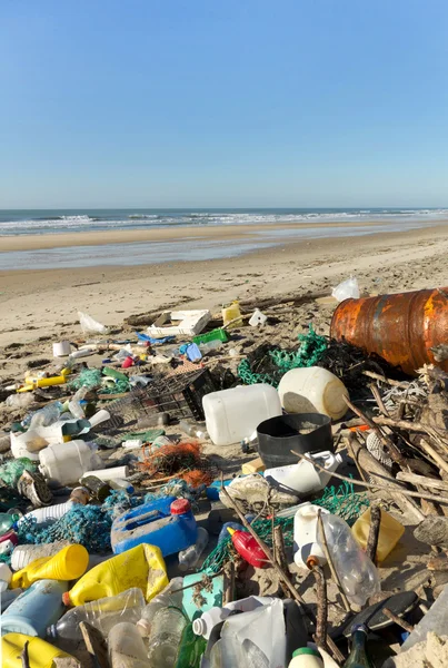 Inquinamento delle spiagge — Foto Stock