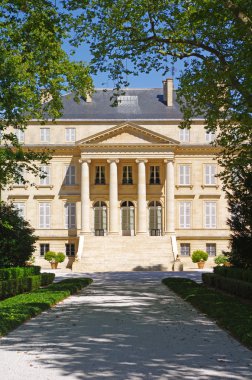 Chateau Margaux, medoc, bordeaux, france clipart