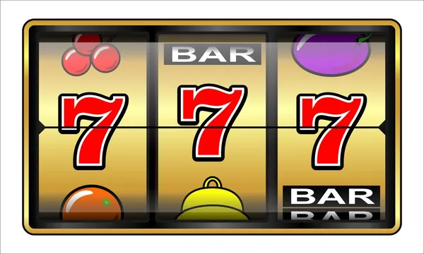 Glücksspiel Abbildung 777 — Stockfoto