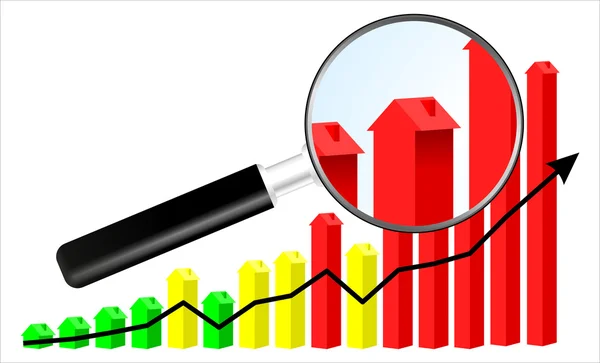 Ilustración del mercado de la vivienda — Foto de Stock