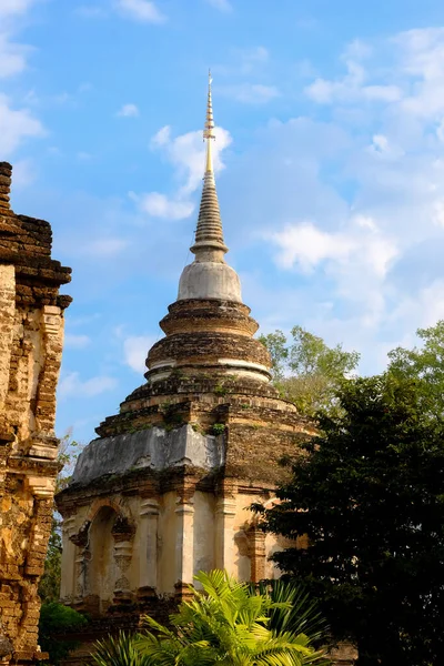 在泰国清迈的一个主要旅游景点是七座宝塔寺 — 图库照片