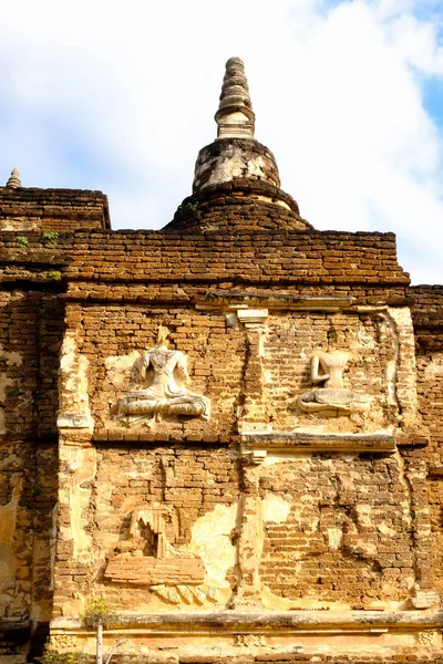 在泰国清迈的一个主要旅游景点是七座宝塔寺 — 图库照片