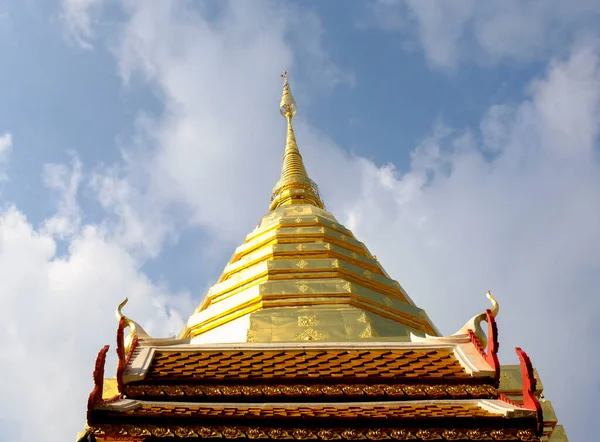 Wat Phra Hogy Doi Suthep Chiangmai Helyi Thai Emberek Szeretnek — Stock Fotó