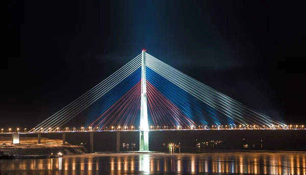 Bridge on the Russian island — Stock Photo, Image
