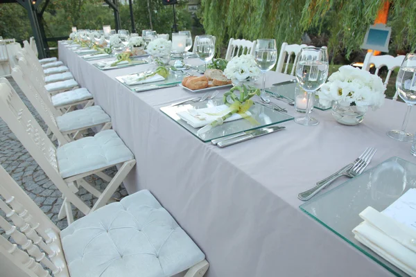 Wedding table setup — Stock Photo, Image