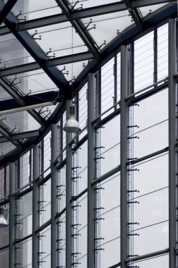 Modern bina ve pencere çerçevesi