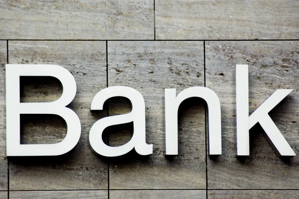 Firma bancaria — Foto de Stock