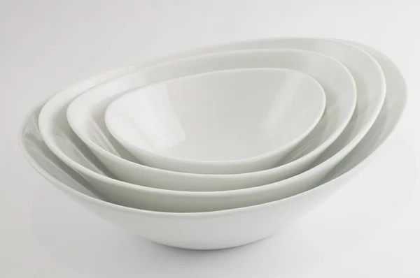 White china bowl — Stock Photo, Image