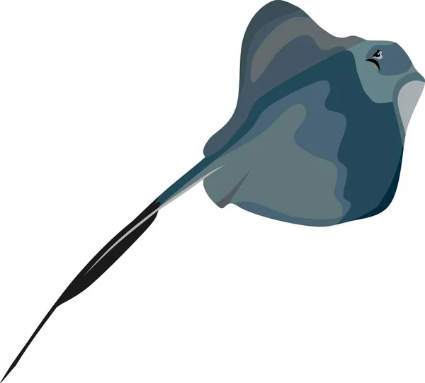 Stingray Fish Animal Vector Imagen — Archivo Imágenes Vectoriales
