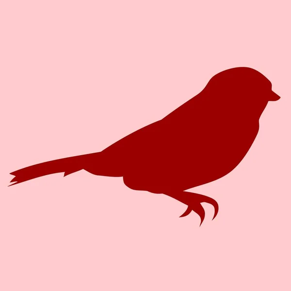 Bird Animal Silhouette Vector —  Vetores de Stock