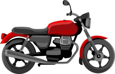 Motor Bike Transportation Vector