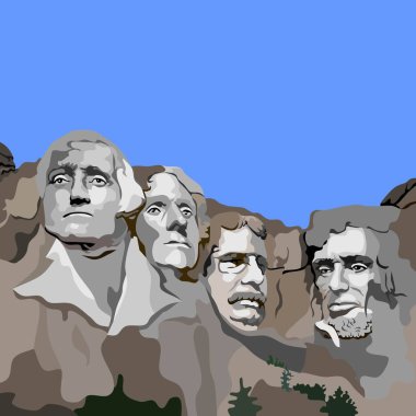 Rushmore Keystone Birleşik Devletler Seyahat Vektörü