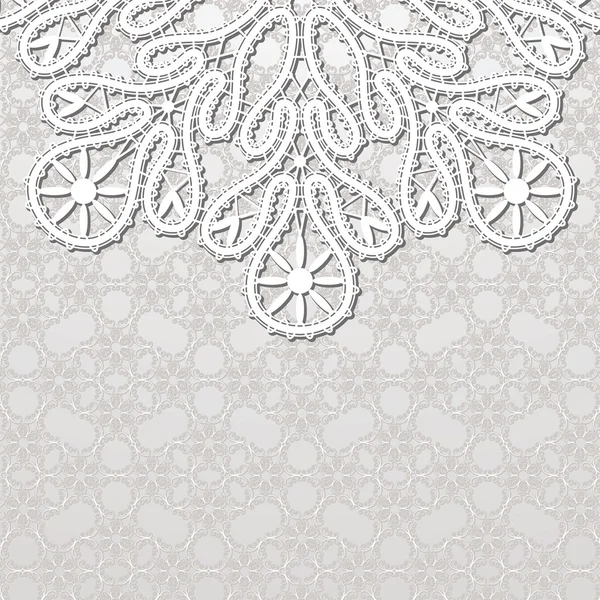 White lace — Stock Vector