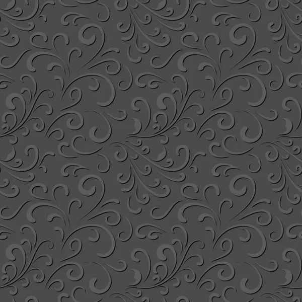 Modèle gris floral — Image vectorielle