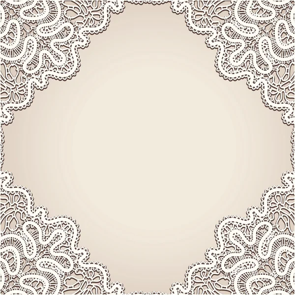 Old lace background — Stock Vector