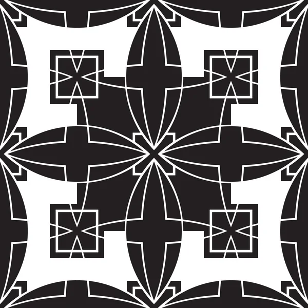 Motif noir et blanc — Image vectorielle