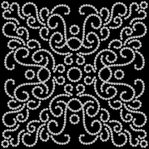 Zwart-wit patroon — Stockvector