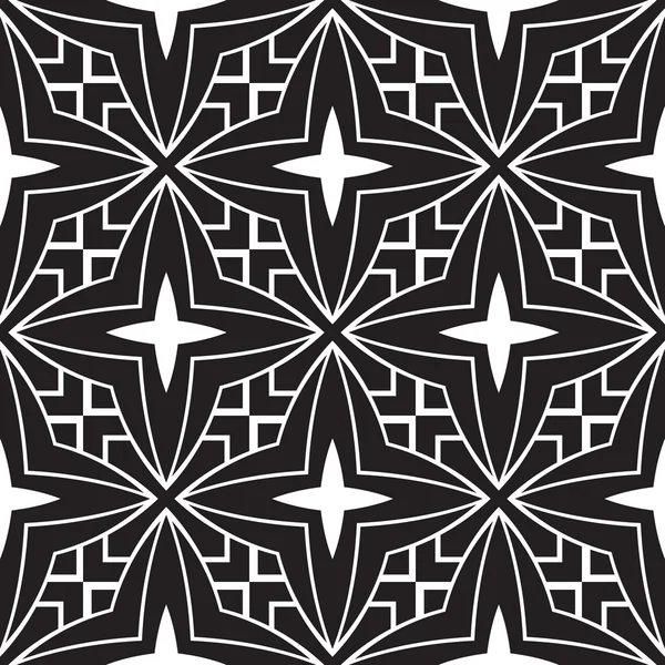 Black and white seamless pattern — Stock Vector