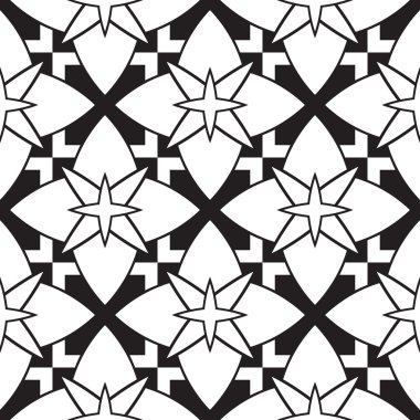 Siyah ve beyaz kusursuz desen