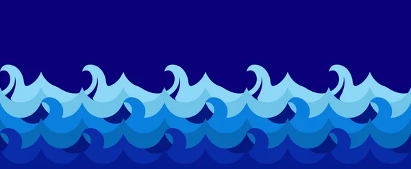 Ondas inconsútiles — Vector de stock