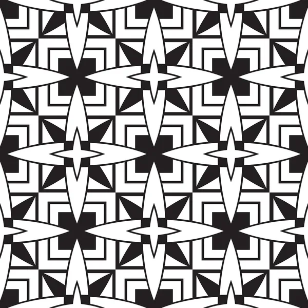 Černý a bílý geometrický vzor — Stockový vektor