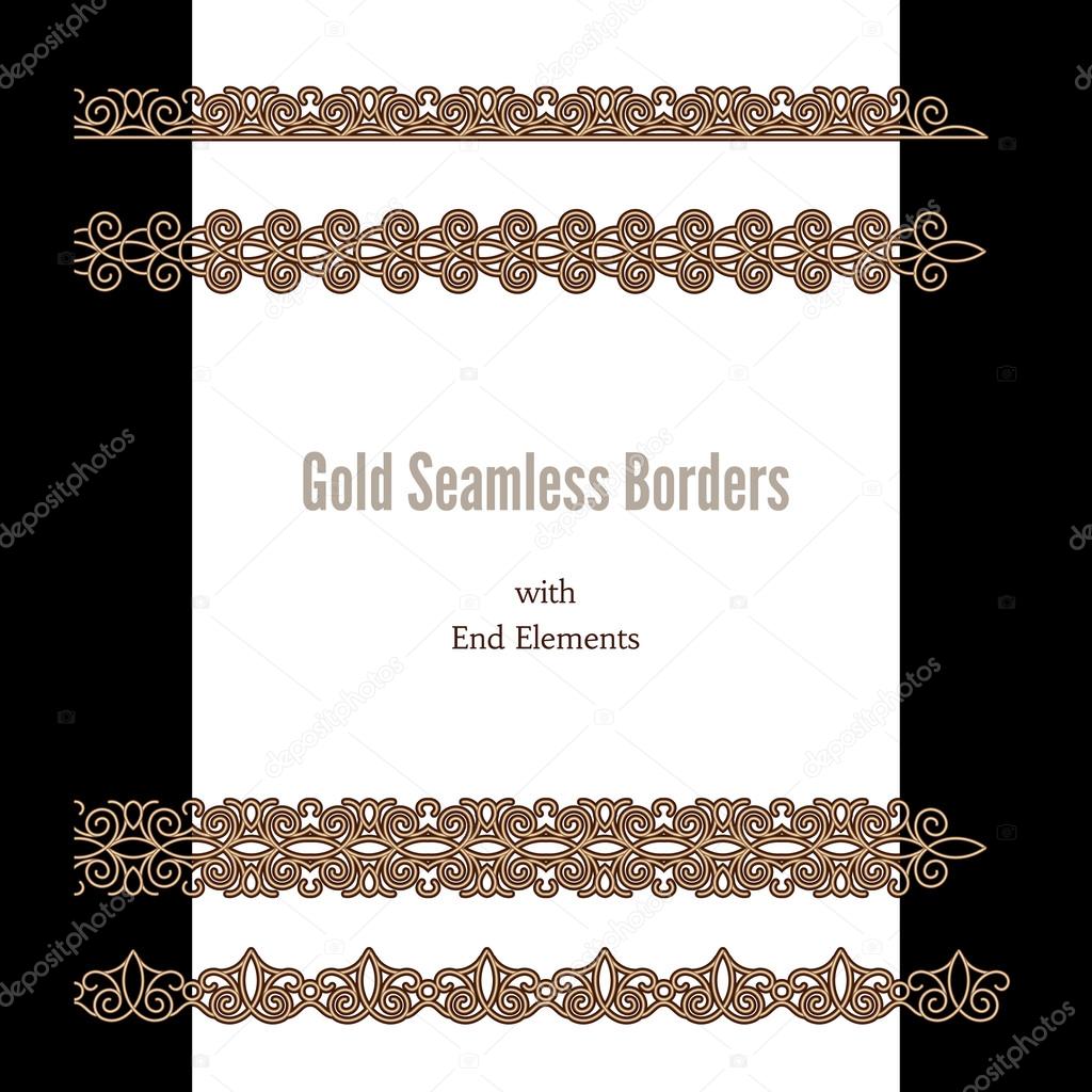 Gold border set