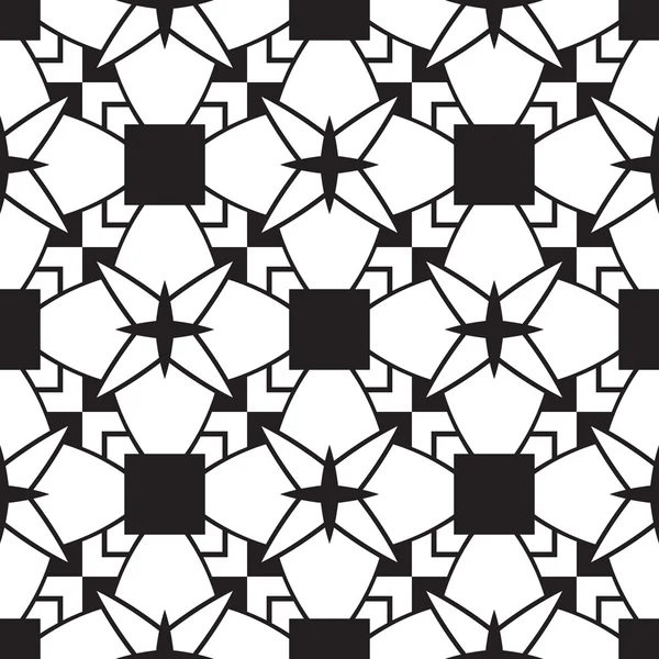 Černý a bílý geometrický vzor — Stockový vektor