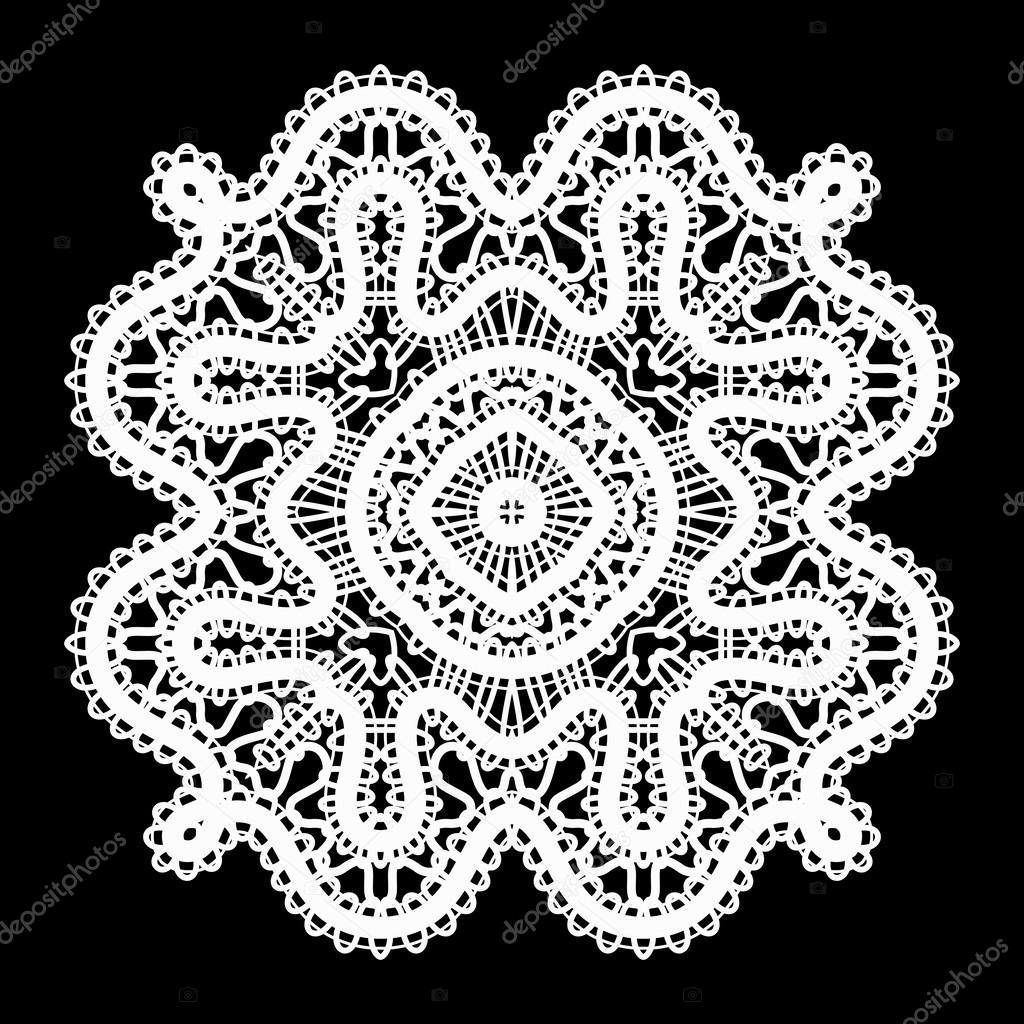 White lace doily Stock Vector Image by ©magenta10 27182121