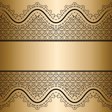 dantel altın arka plan