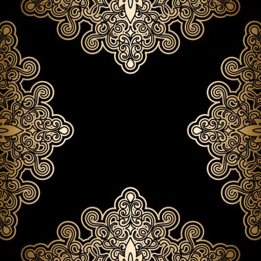 Altın Çerçeve siyah