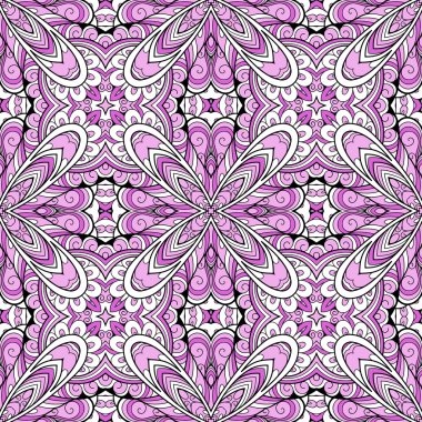 Pembe çiçek desenli