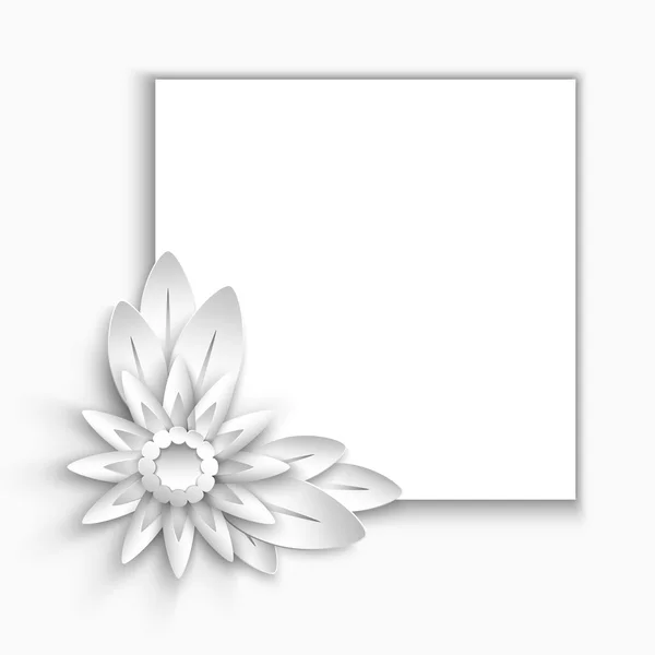 Flor de papel — Vector de stock