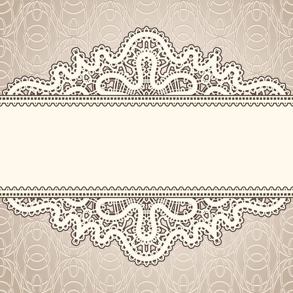 Old lace background — Stock Vector