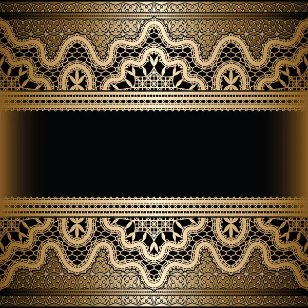 Gold lace background — Stock Vector