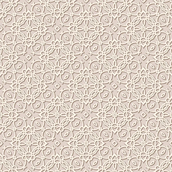 Naadloze beige patroon — Stockvector