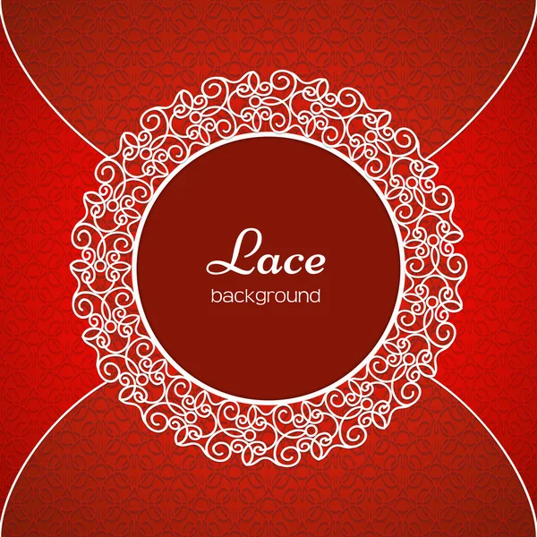 Lace frame — Stock Vector