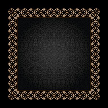 Altın Çerçeve siyah
