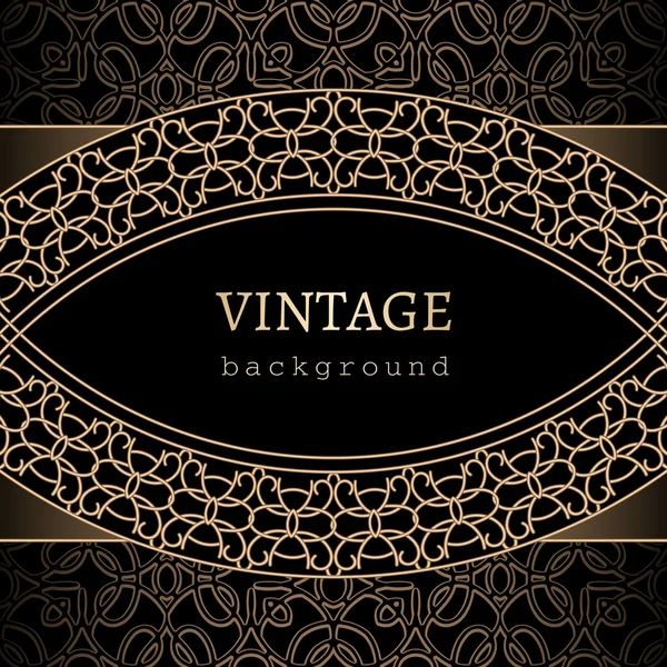 Fundo de ouro vintage — Vetor de Stock