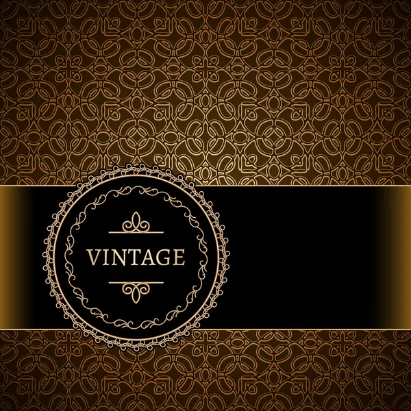 Vintage guld bakgrund — Stock vektor
