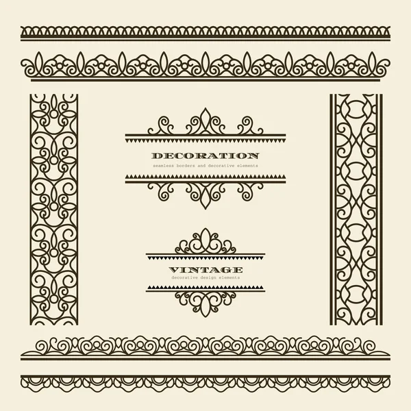 Vintage borders — Stock Vector